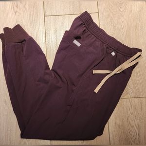 FIGS XS/S Dark Fig Tansen FREEx - Jogger Scrub Pants - Dark Fig